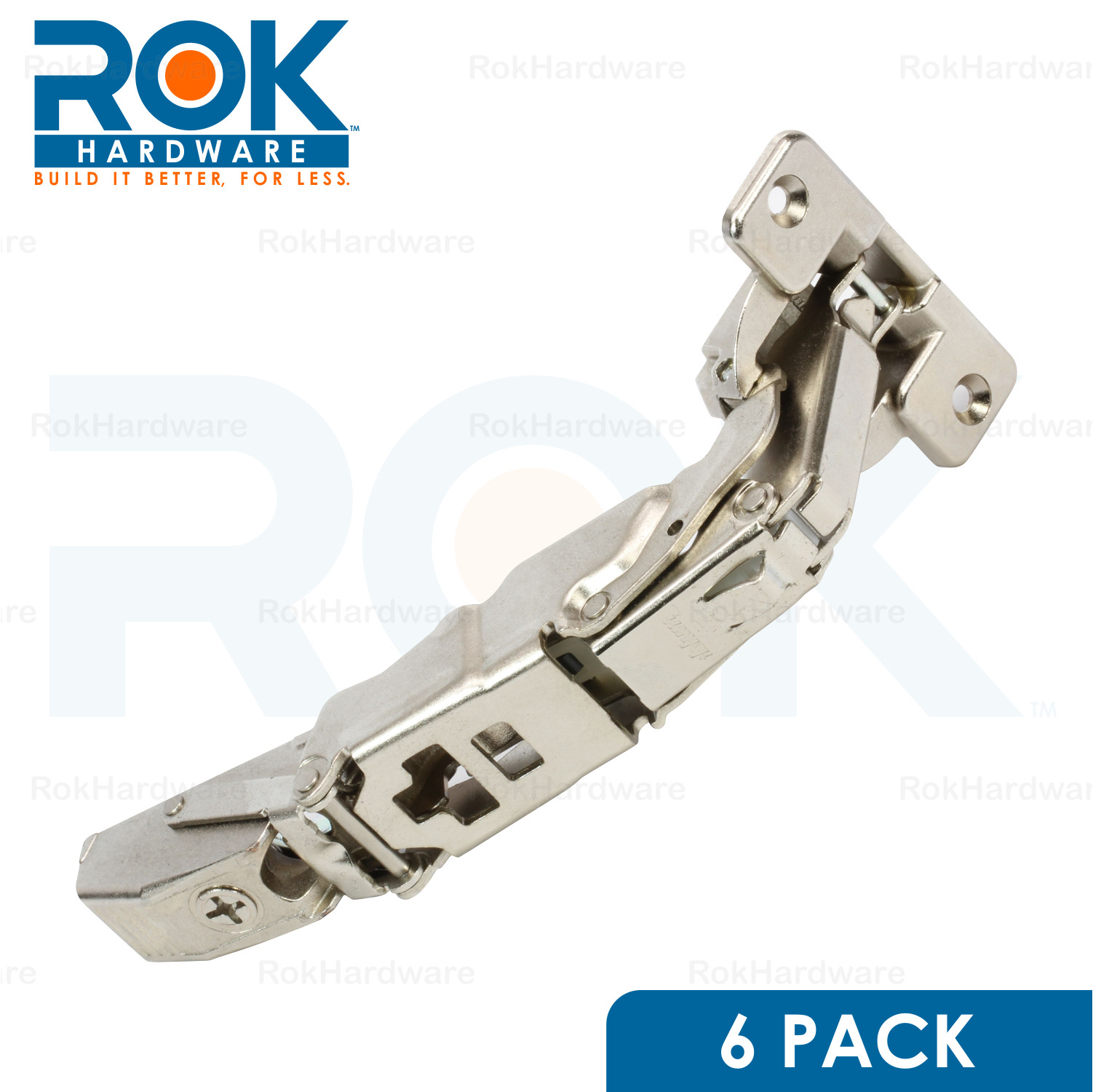6 Pack Blum 155 Deg Zero Protrusion Clip Top Hinge Self Close Screw on